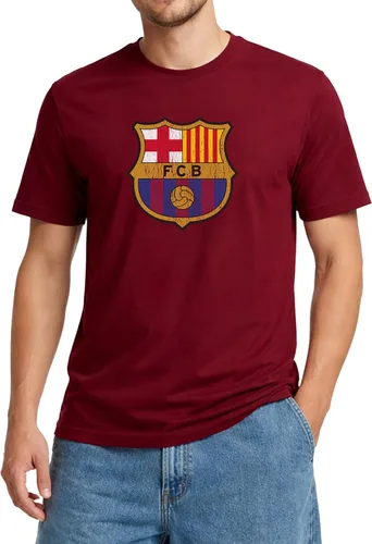 Miniatura 15 de Icon Sports Officially Licensed FC Barcelona Cotton T-Shirt - Unisex Adult azul