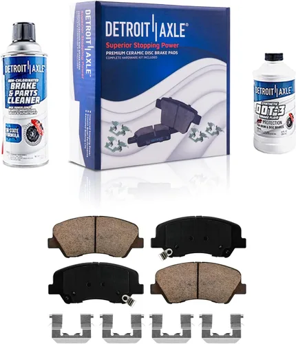 Miniatura 42 de Detroit Axle - Pastillas de Freno Delantero para Nissan Altima Maxima Sentra 350Z Cube Juke Versa INFINITI G20 G35 I30 I35 Suzuki SX4, Pastillas