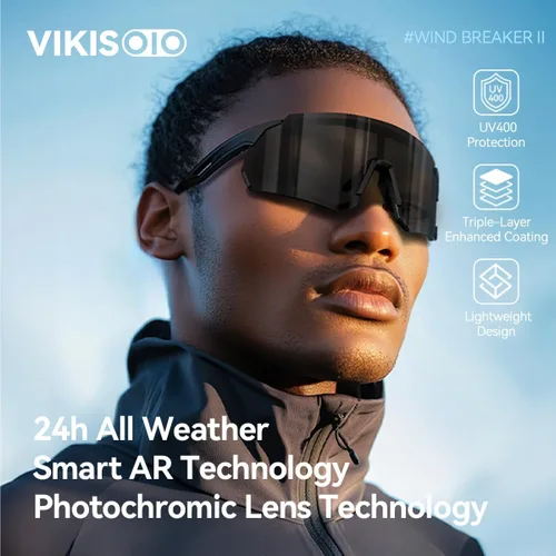 Miniatura 8 de Lentes de ciclismo fotocromáticos, UV400 TR90, marco para equitación, correr, béisbol, pesca, conducción para hombres y mujeres