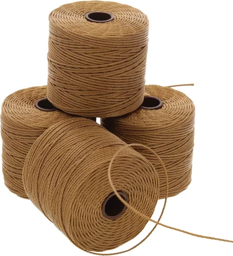 Miniatura 23 de The Beadsmith S-Lon Cordón para Cuentas – Cordón de Nylon Torcido de 0.5 mm para Ensartar, Paquete de 4, Mezcla de Neutrales Fríos, TEX210, 77