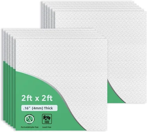 Azulejos de techo de estilo tradicional / patrón profesional de 2 x 2 pies, panel de techo de PVC de 24 x 24 pulgadas, impermeable, lavable y Beige