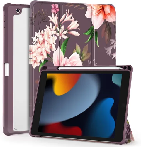 Miniatura 11 de OKP Funda para iPad de 9ª/8ª/7ª Generación (2021/2020/2019), Fundas para iPad de 10.2 pulgadas con Soporte Tríptico, Funda Delgada para iPad