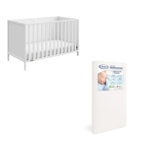 Miniatura 17 de Graco Theo Cuna convertible 3 en 1 para bebé, certificado GREENGUARD Gold, se convierte en cama y sofá cama para niños pequeños, se adapta a colchón