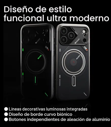 Miniatura 4 de Aulumu Funda térmica magnética A17 para iPhone 17 Pro Max CoolHyper con control de cámara Tecnología IMD Compatible con Magsafe Blanco