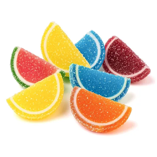 Miniatura 16 de NY Spice Shop Caramelo de rebanadas de fruta de sandía – 1 libra de sabor dulce masticable de gelatina de frutas de caramelo – Gomitas de frutas