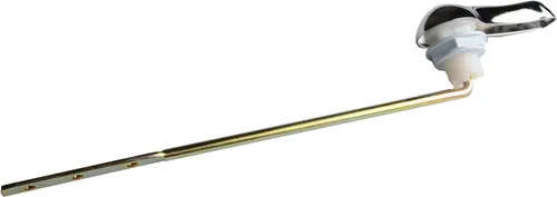 Miniatura 3 de Kit universal de repuesto para mango de inodoro con mango de acabado cromado pulido, piezas de palanca de tanque frontal, tuerca de plástico y brazo