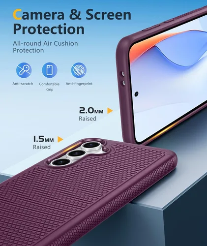 Miniatura 795 de FNTCASE Funda para iPhone 17 Pro: Fundas delgadas translúcidas de color azul claro compatibles con MagSafe, protección completa de la cámara