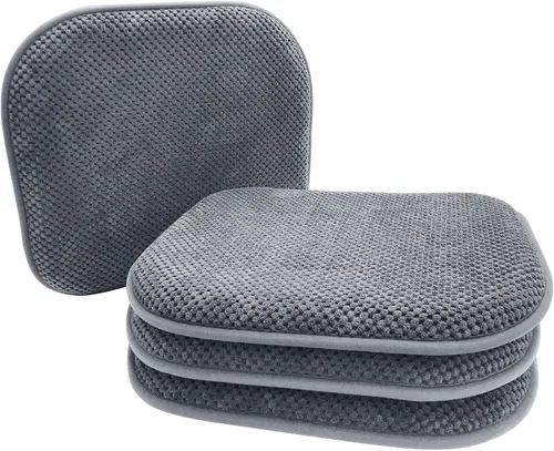 Miniatura 22 de Cojines para Sillas de Cocina Vino Rojo Antideslizantes de Espuma para Oficina, Cojines para Asientos Lavables, Almohadillas Gruesas y Suaves, Rojo
