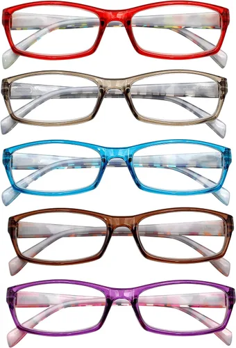 Miniatura 2 de Yogo Vision Reading Glasses 5 Pairs Fashion Ladies Quality Designed Spring Hinge Readers for Women