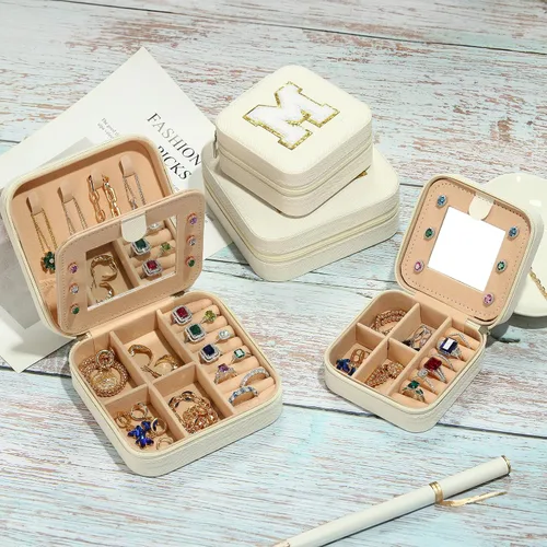 Miniatura 7 de Regalos de cumpleaños para mujeres, juego de 2 piezas de joyería de viaje, regalos de viaje, regalos para amigas, regalos personalizados, regalos