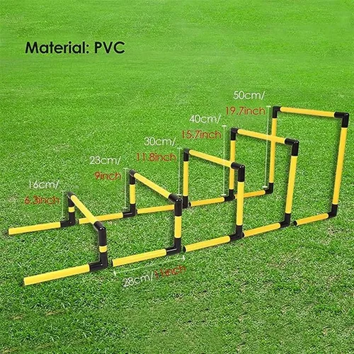 Miniatura 2 de Paquete de 5 obstáculos de entrenamiento de agilidad de tubería de PVC, juego de obstáculos de entrenamiento de obstáculos, equipo de práctica