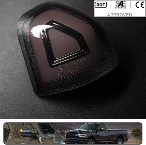 Miniatura 5 de 2 piezas de luz LED ámbar para espejo, luz de señal de giro para Dodge Ram 1500 2021 2022 2023, para Ram 1500 Classic 2022 2023, para Ram 2500 3500