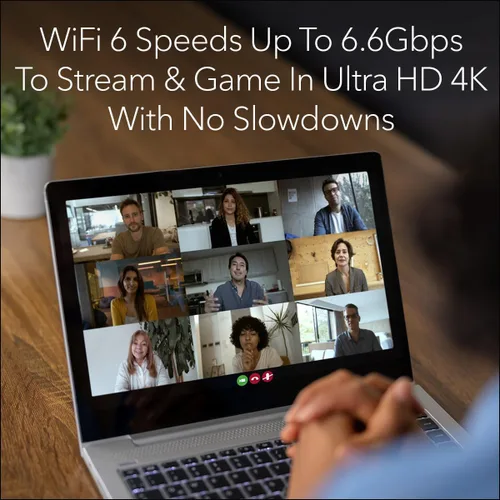 Miniatura 7 de NETGEAR Nighthawk 8-Stream WiFi 6 Router (RAX70) - Características de seguridad, velocidad inalámbrica de tres bandas AX6600 (hasta 6.6 Gbps)