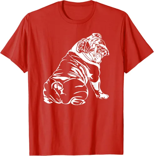 Miniatura 103 de Gracioso Bulldog Inglés playera perro Hund playera regalo, Azul (Heather blue)