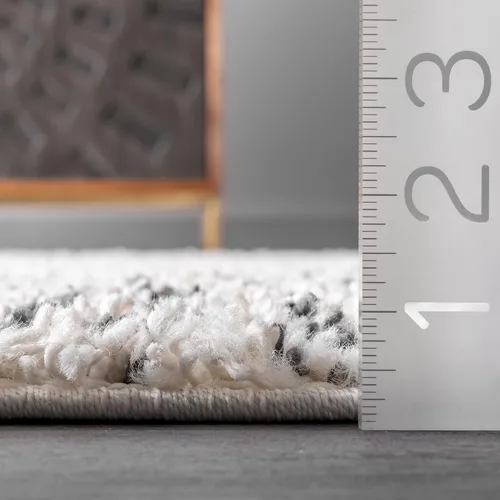 Miniatura 2 de nuLOOM Lacey - Alfombra decorativa geométrica marroquí, 2 x 3, color blanco roto