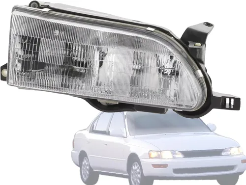 Miniatura 7 de APA - Lámpara de repuesto para faros delanteros con bisel gris para Dakota 1991 1992 1993 1994 1995 1996 con paquete AERO Driver lado izquierdo