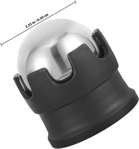 Miniatura 2 de Bola de masaje de acero inoxidable para relajación muscular y masajeador de mano desmontable para cuello, hombros, espalda, brazos, piernas y pies