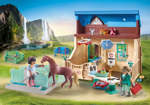 Miniatura 5 de Playmobil Caballos de la Cascada - Terapia Ecuestre y Práctica Veterinaria