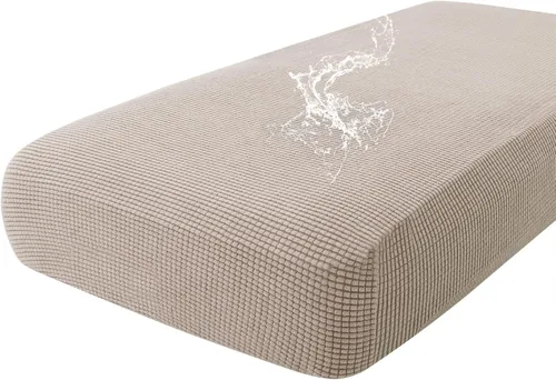 Miniatura 145 de hyha Fundas impermeables para cojines de sofá para mascotas, funda antideslizante para asiento de sofá para perros lavable, tela de jacquard Gris