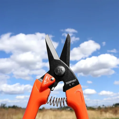 Miniatura 4 de Zenport Q91 Ultra Twig and Hoof - Tijeras para recortar pezuñas, 7.25 pulgadas, color naranja
