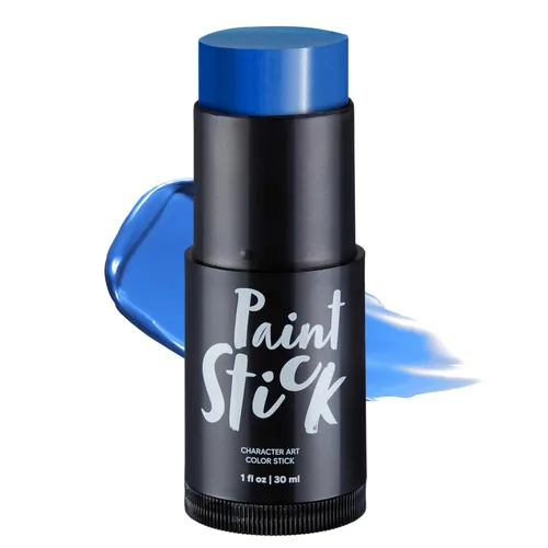 Spooktacular Creations Maquillaje de Halloween para rostro y cuerpo, base de maquillaje en barra, base impermeable aceitosa para cosplay, payaso Azul