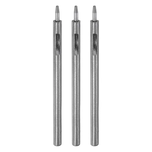 Miniatura 34 de HARFINGTON 2 piezas de perforador de cuero de 0.031 in recto, redondo, ojal, remache a presión, fijador para cuero, artesanía, ropa, bolso, cortina