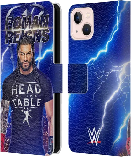 Miniatura 78 de Head Case Designs Officially Licensed WWE Distressed Logo Roman Reigns Leather Wallet Case Compatible with Apple iPhone 11