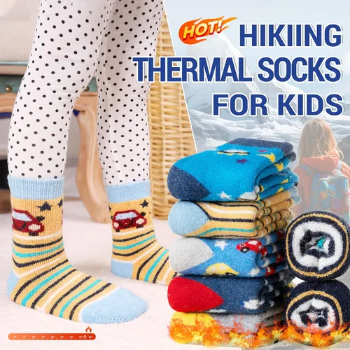 Miniatura 50 de Eocom 6 pares de calcetines de invierno cálidos de lana para niños y niñas