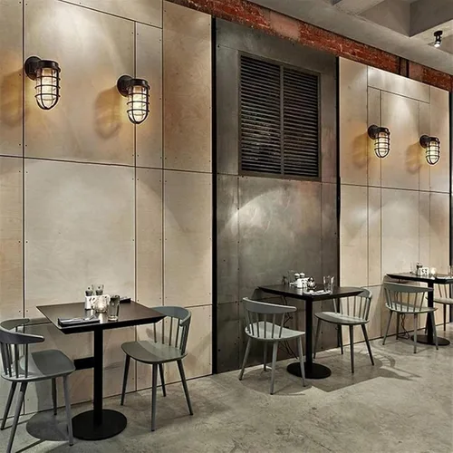 Miniatura 2 de Creative Wrought Iron Glass Wall Lamp - Retro Industrial Style Wall Sconce for Bar or Bedroom, E27 Bulb, Available in Brown and Black