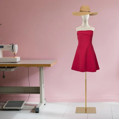 Miniatura 6 de Torso de maniquí femenino, cuerpo de maniquí de terciopelo para exhibición de joyas, altura ajustable