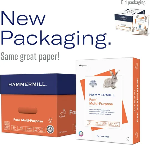 Miniatura 9 de Hammermill Fore Papel para impresora, papel para copias multiusos de 20 lb, 8.5 x 14 - 1 resma (500 hojas) - blancura 96, fabricado en Estados