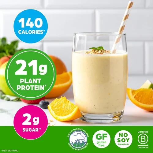 Miniatura 3 de De Orgain Grass, Fed Whey, proteína en polvo, 2 sabores, 11 onzas, 12