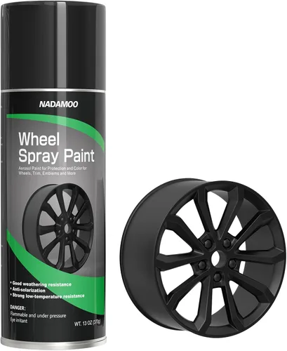 Miniatura 12 de NADAMOO Pintura en aerosol para llantas de aluminio, pintura semibrillante para llantas de coche en aerosol para recoloración y protección