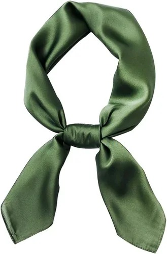 Miniatura 48 de Conjunto de bufanda de poliéster de gasa cuadrada de satén suave y grande para mujer, cuello de cabeza, multiuso, colores sólidos disponibles