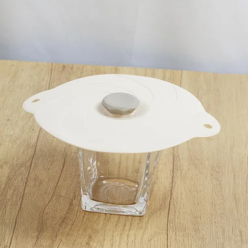 Miniatura 3 de Paquete de 2 tapas de silicona para tazones de microondas, tapas universales de silicona de 6 pulgadas, tapa reutilizable resistente al calor