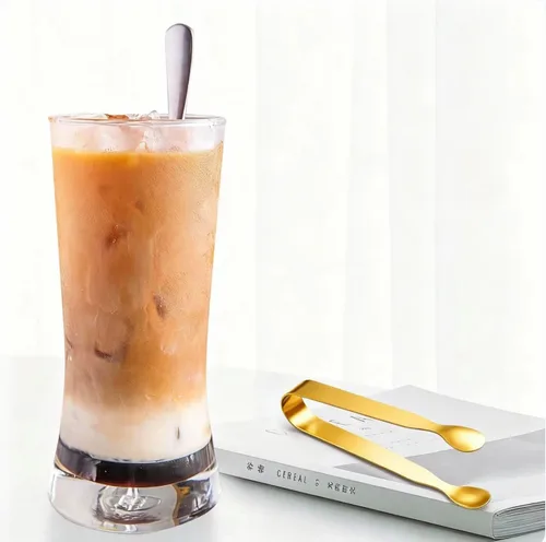 Miniatura 2 de Pinzas de hielo para cubos de azúcar, pinzas pequeñas de acero inoxidable para servir aperitivos, pinzas de cocina pequeñas para fiestas de té