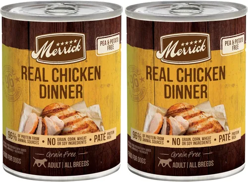 Miniatura 12 de Merrick Alimento enlatado natural y de primera calidad sin granos, receta húmeda suave y saludable, cena de carne de res real de Texas