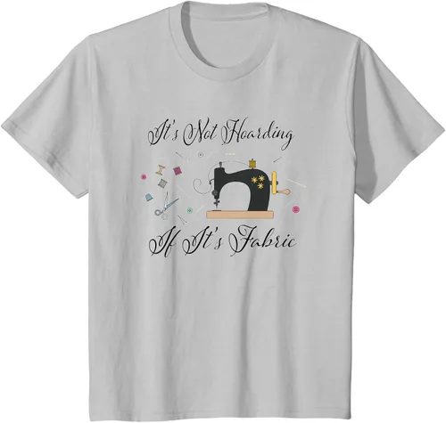 Miniatura 36 de It's Not Hoarding If Its - Camiseta de costura para acolchado, Blanco, S