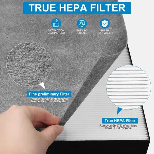 Miniatura 2 de 1 juego de filtro de repuesto Air220 Air320 compatible con purificador de aire Bissell Air220 Air320 2768A 2609A, incluye postes, prefiltros
