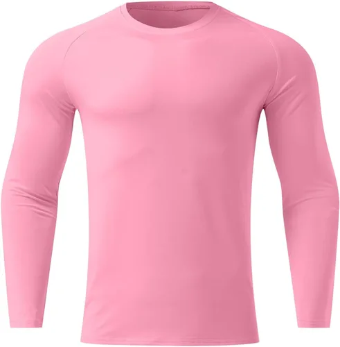 Miniatura 20 de Camisas de compresión atléticas de manga larga para hombre, capa base, camisa de entrenamiento atlético, camisas de compresión, camisetas deportivas