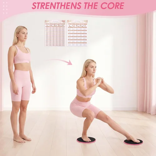 Miniatura 7 de Equipo de pilates, kit de pilates con anillo de pilates de 15 pulgadas, 2 bolas de 9.8 pulgadas, bandas de resistencia, pesas de tobillo