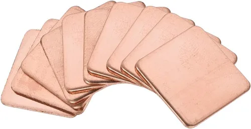 Miniatura 16 de uxcell Disipador térmico de cobre térmico de chipset IC plano para CPU GPU 0.591 x 0.591 x 0.047 in 10pcs