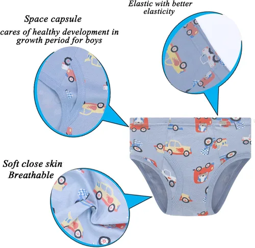 Miniatura 2 de Sladatona - Ropa interior con diseño de dinosaurio y tiburón para niños pequeños