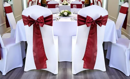 Miniatura 117 de mds - Lote de 10 lazos de satén para sillas de boda y eventos, para decoración de fiestas, 30 colores, Satin, 10 Verde oliva