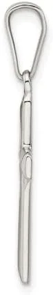 Miniatura 4 de Colgante de cruz de plata de ley 925 maciza con corte de diamante, pequeño, 0.906 in x 0.512 in, regalos de joyería para mujeres, esposa, mamá