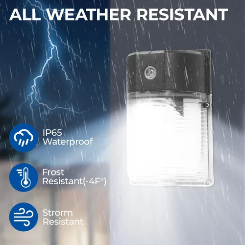 Miniatura 3 de Cinoton - Paquete de luces LED de pared, 26 W, 3000 lm, 5000 K (resistente al agua IP65), 100 – 277 Vac, 150 – 250 W MH/HPS, repuesto para Bronce