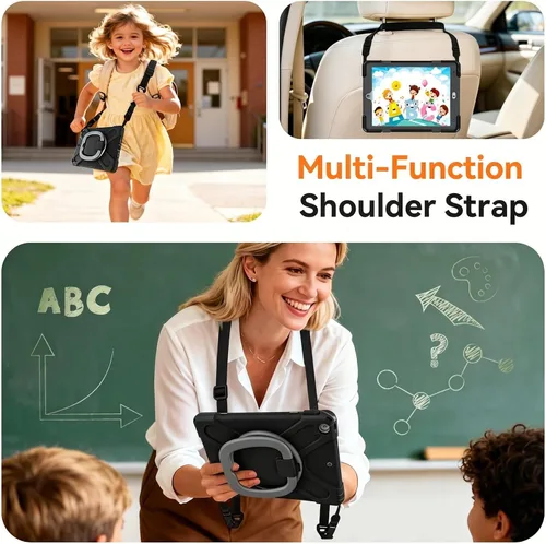 Miniatura 6 de Funda para iPad de 10.2 pulgadas de 9ª generación 2021 / 8ª generación 2020 / 7ª 2019, funda a prueba de golpes para niños con protector