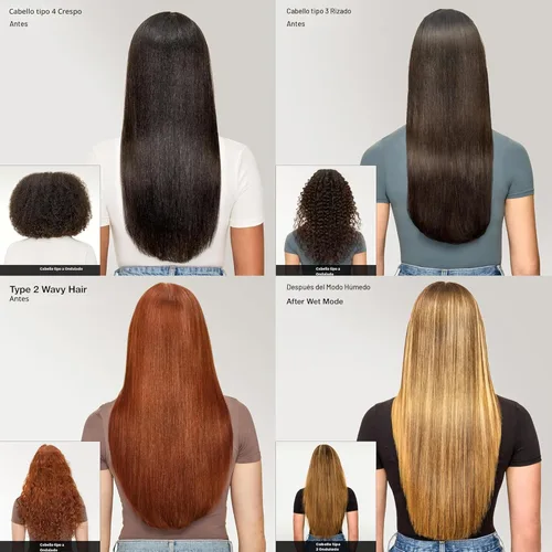 Miniatura 3 de Shark SilkiPro™ Straight Plancha de cabello húmedo a seco + secador rápido 3 peines intercambiables Secado ultrarrápido Sin daños por calor