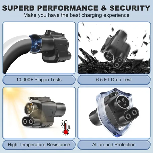 Miniatura 6 de Adaptador NACS a CCS1, adaptador de cargador rápido NACS máximo de 500 A 1000 V, compatible con supercargadores Tesla para CCS1 EVs, certificado ETL