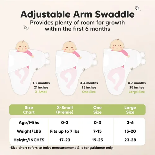 Miniatura 6 de KeaBabies Paquete de 3 mantas envolventes para recién nacidos, niñas, niños con gorros - Sacos de dormir suaves y orgánicos para bebés, juego
